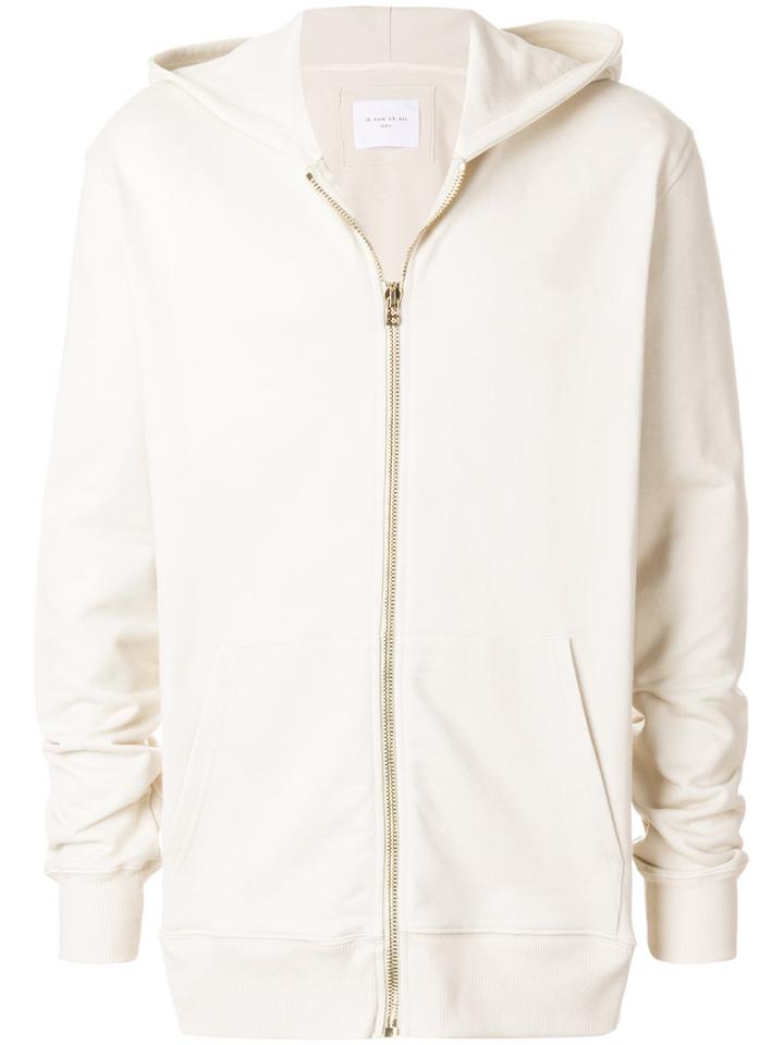 Ih Nom Uh Nit Long Sleeved Zipped Hoodie - Nude & Neutrals