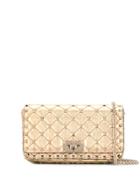 Valentino Valentino Garavani Rockstud Spike Cross-body Bag - Gold