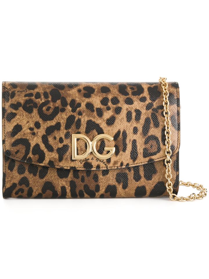 Dolce & Gabbana Leopard Printed Purse - Multicolour