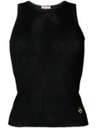 Emilio Pucci Ribbed Tank Top - Black