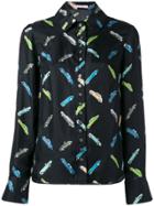 Olympia Le-tan Car Print Shirt - Black