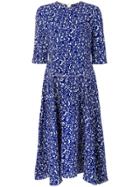 Marni Floral Print Midi Dress - Blue