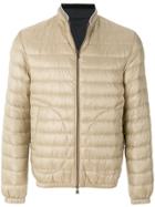 Herno Feather Down Zip Front Padded Jacket - Nude & Neutrals