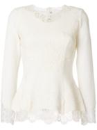 Ermanno Scervino Lace Blouse - Nude & Neutrals
