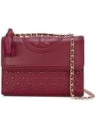 Tory Burch Embossed Pattern Shoulder Bag, Women's, Red