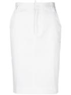 Dsquared2 Pencil Skirt - White