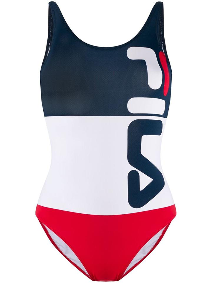 Fila Logo Swimsuit - White
