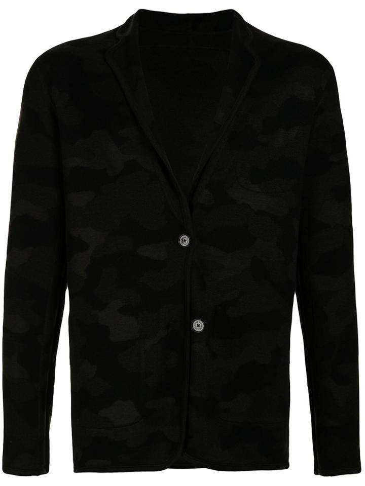 Loveless Camouflage Relaxed-fit Blazer - Black