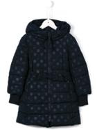 Monnalisa Polka Dot Padded Coat, Girl's, Size: 10 Yrs, Blue