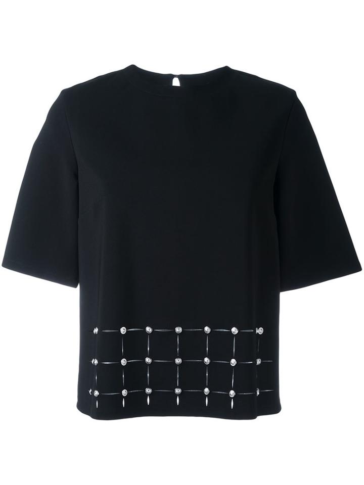 Versus Studded Short Sleeve Blouse