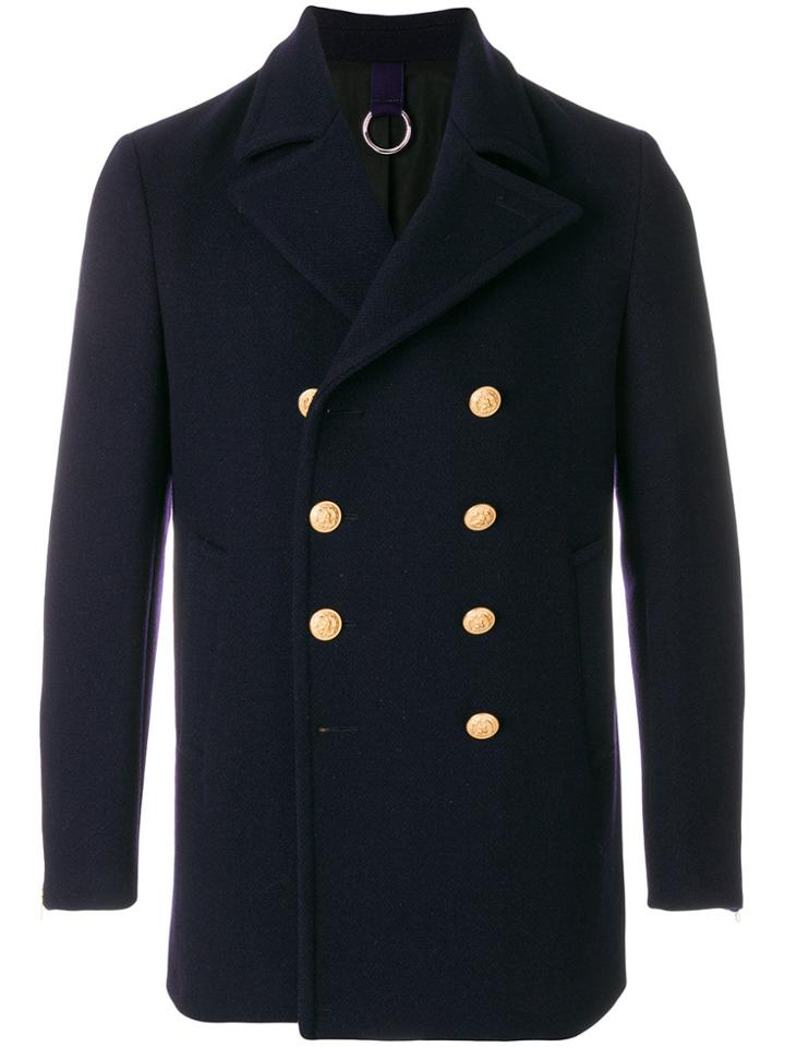 Department 5 Double-breasted Peacoat - Blue
