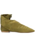 Romeo Gigli Vintage Ankle Wrapped Pointed Shoes - Green