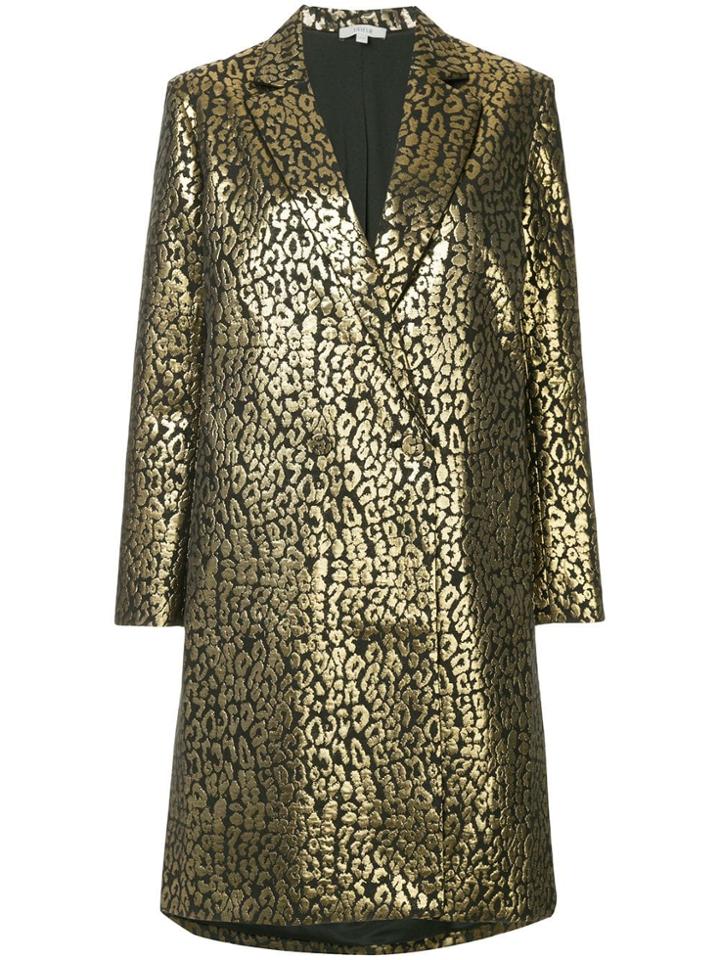 Layeur Metallic Double Breasted Coat
