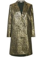 Layeur Metallic Double Breasted Coat