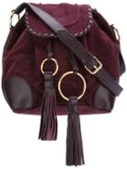 See By Chloé Polly Bag, Women's, Red, Calf Suede
