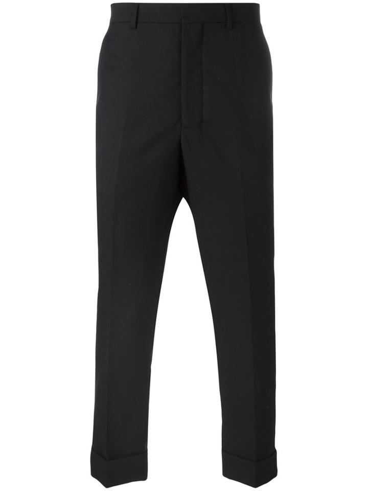 Ami Alexandre Mattiussi - Tapered Trousers - Men - Wool - 34, Black, Wool