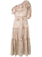 Lisa Marie Fernandez One Shoulder Maxi Dress - Orange