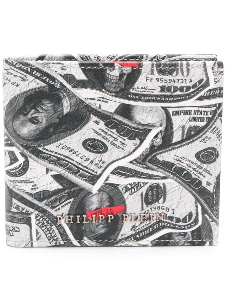 Philipp Plein Dollar Bifold Wallet - Grey
