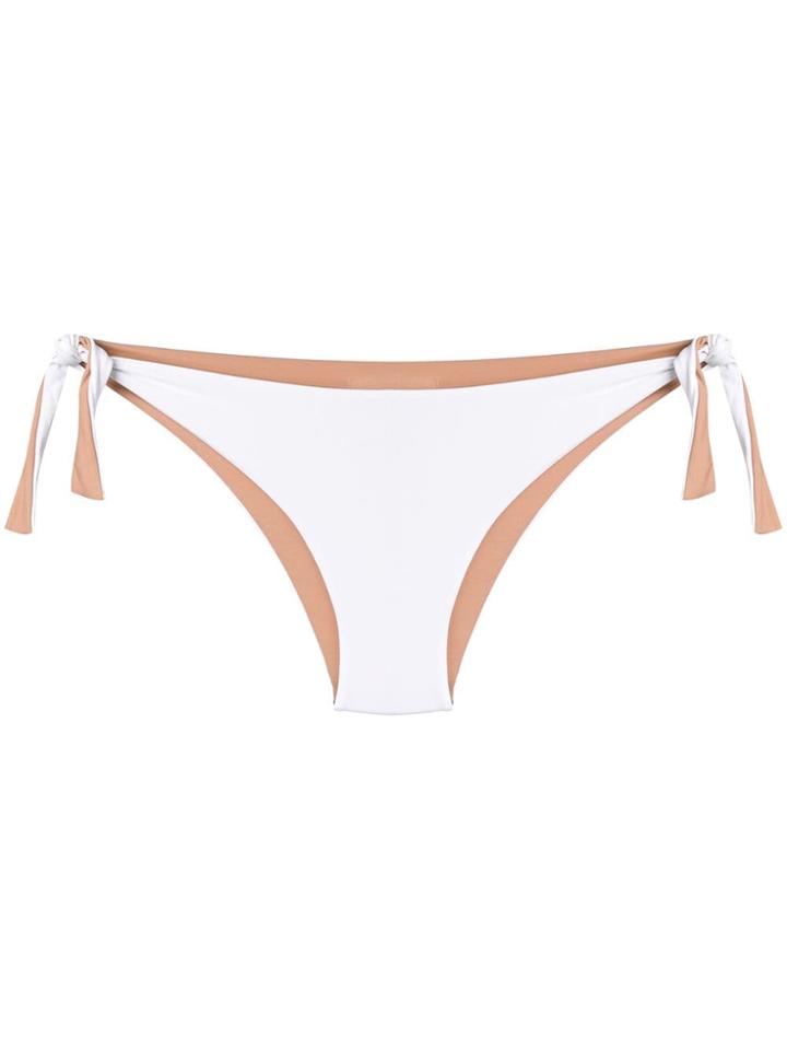 Fisico Side-knot Bikini Bottom - White