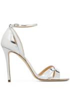 The Seller Metallic Stiletto Sandals - Silver