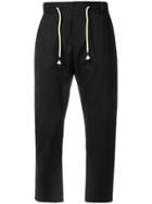 The Silted Company Loose-fit Drawstring Trousers - Black