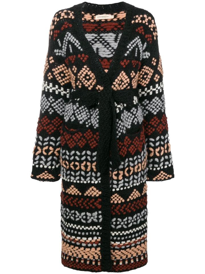 Oneonone Loose Cardi-coat - Black