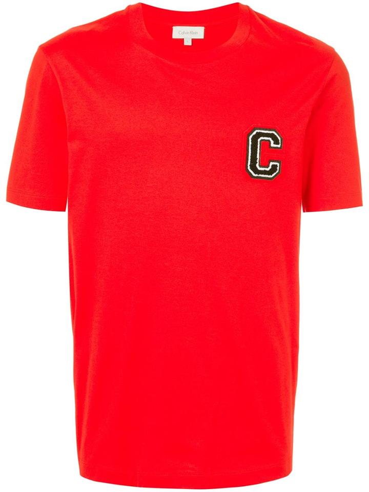 Ck Calvin Klein C Badge T-shirt - Red