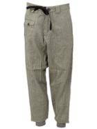 Mihara Yasuhiro Drawstring Striped Trousers