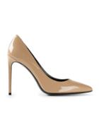 Saint Laurent Paris Pumps, Women's, Size: 39, Nude/neutrals, Calf Leather/leather