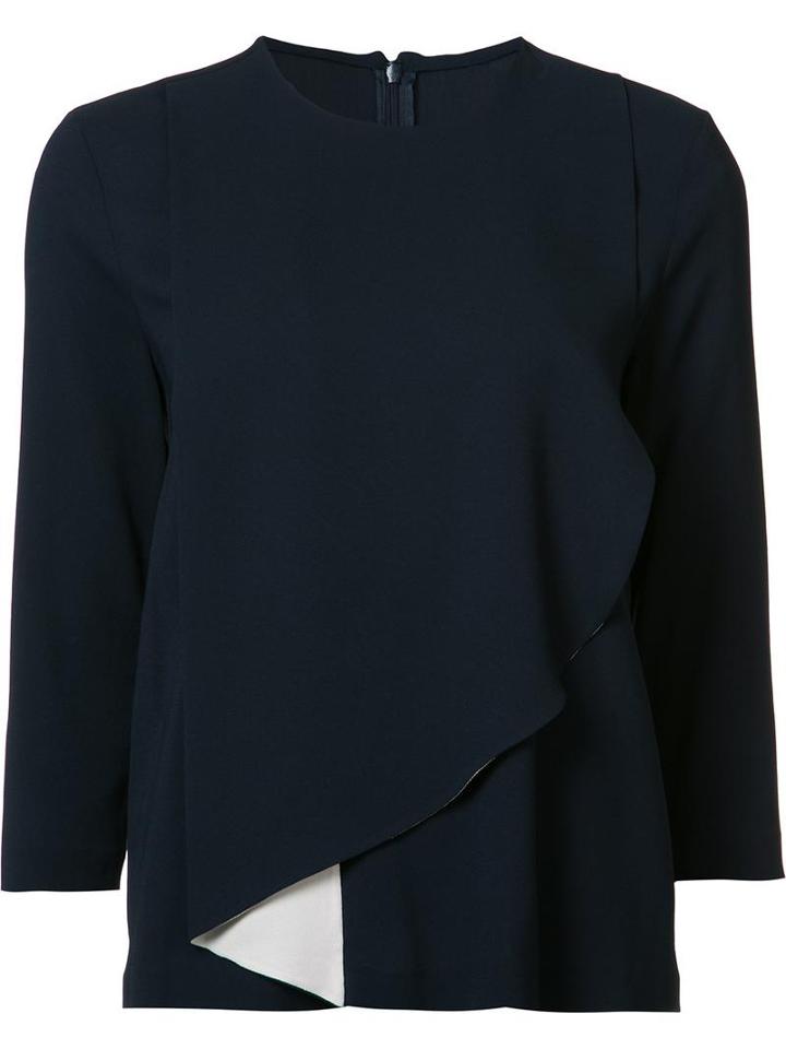 Maison Margiela Overlay Blouse, Women's, Size: 40, Blue, Spandex/elastane/viscose