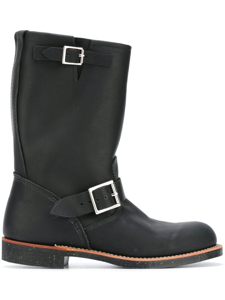 Red Wing Shoes Buckle Detail Boots - Black