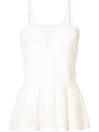Roland Mouret Slim-fit Peplum Blouse - White