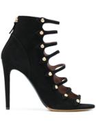 Tabitha Simmons Zip-up Open Pumps - Black
