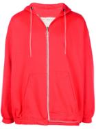 Camiel Fortgens Hooded Zipped Jacket - Red