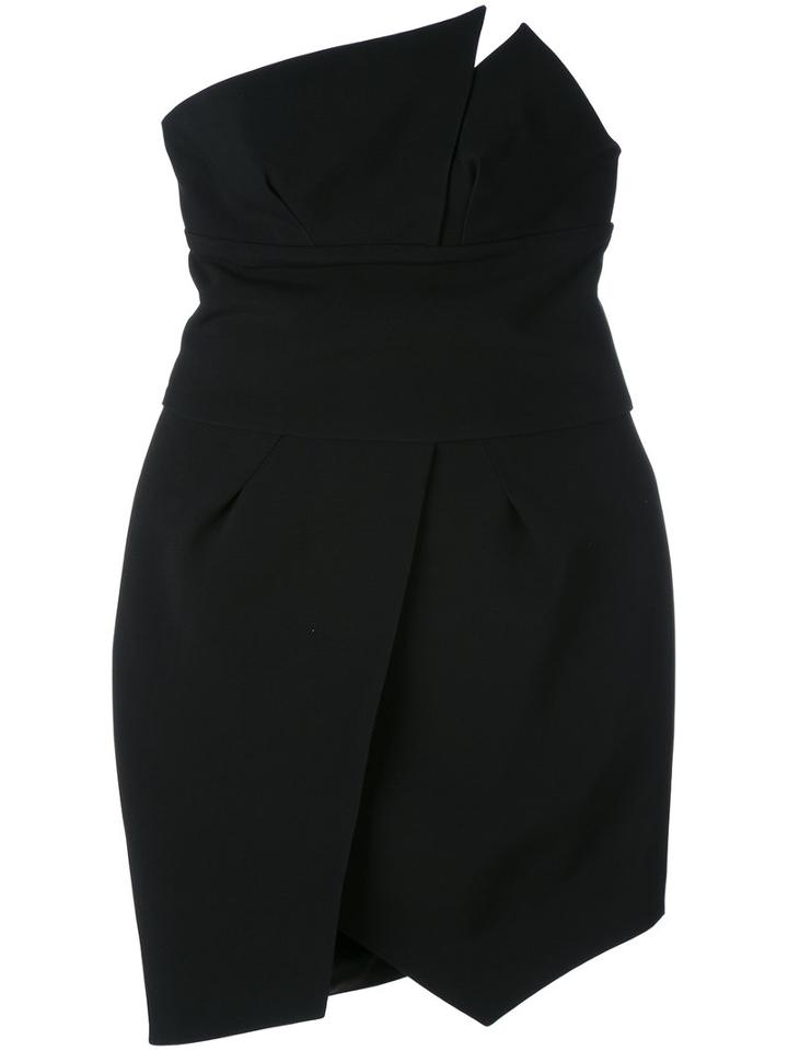 Alexandre Vauthier - Strapless Mini Dress - Women - Silk/spandex/elastane/acetate/viscose - 34, Black, Silk/spandex/elastane/acetate/viscose