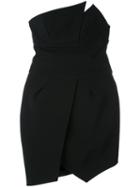 Alexandre Vauthier - Strapless Mini Dress - Women - Silk/spandex/elastane/acetate/viscose - 34, Black, Silk/spandex/elastane/acetate/viscose