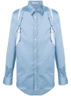 Alexander Mcqueen Buckle Appliqué Shirt - Blue
