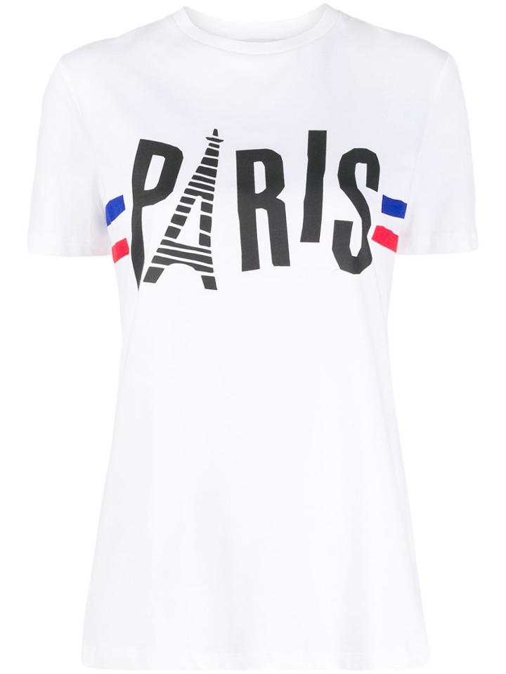 Être Cécile Paris Print Crew-neck T-shirt - White