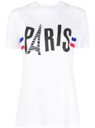 Être Cécile Paris Print Crew-neck T-shirt - White