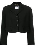 Moschino Vintage Cropped Single-breasted Jacket - Black