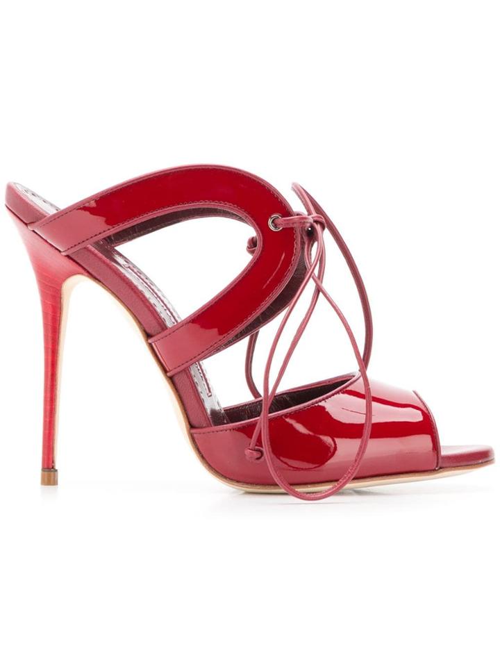 Manolo Blahnik Hebe Sandals - Red