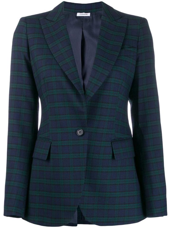 P.a.r.o.s.h. Tartan Blazer - Blue
