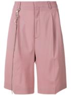 Cmmn Swdn Pleated Chino Shorts - Pink & Purple