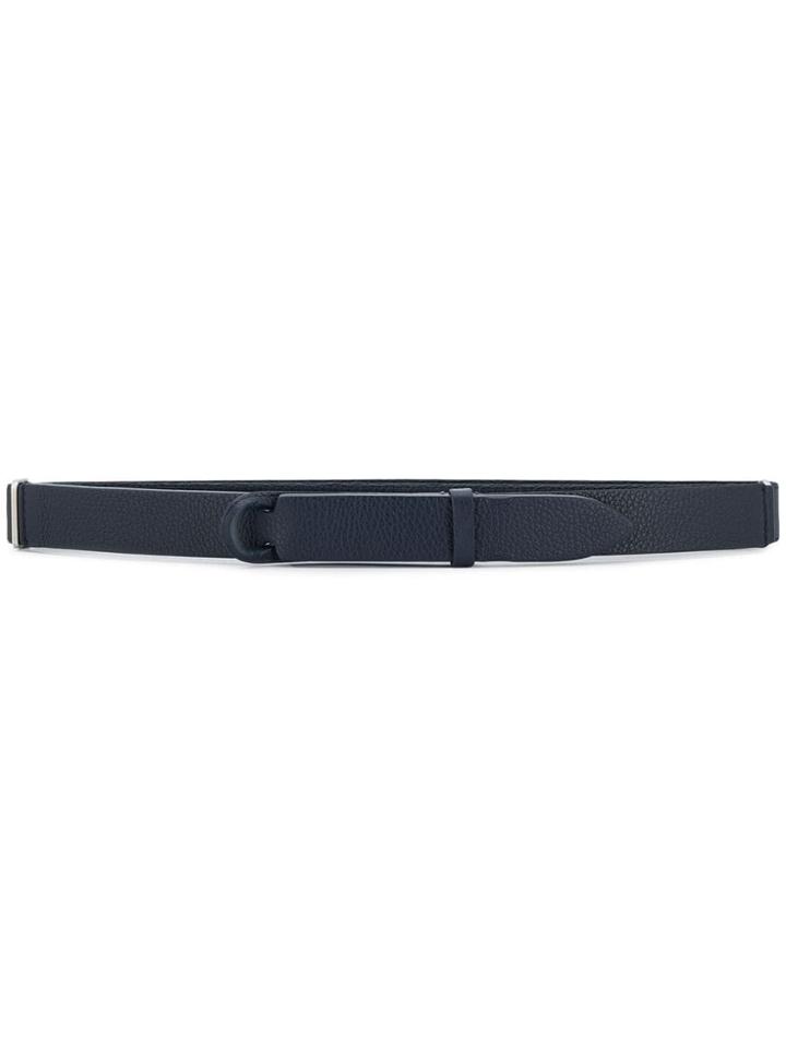 Orciani Nobuckle Signature Belt - Blue