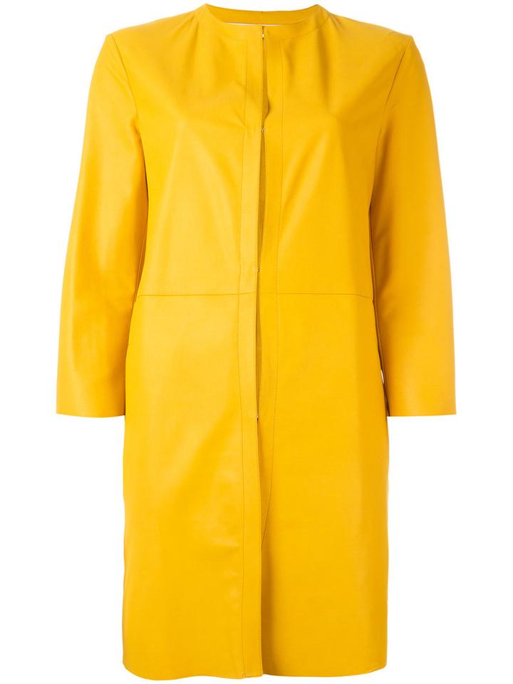 Drome Plain Raincoat, Women's, Size: Large, Yellow/orange, Sheep Skin/shearling