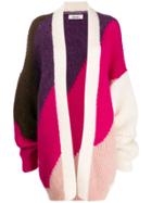 Circus Hotel Wide Stripes Cardigan - Purple