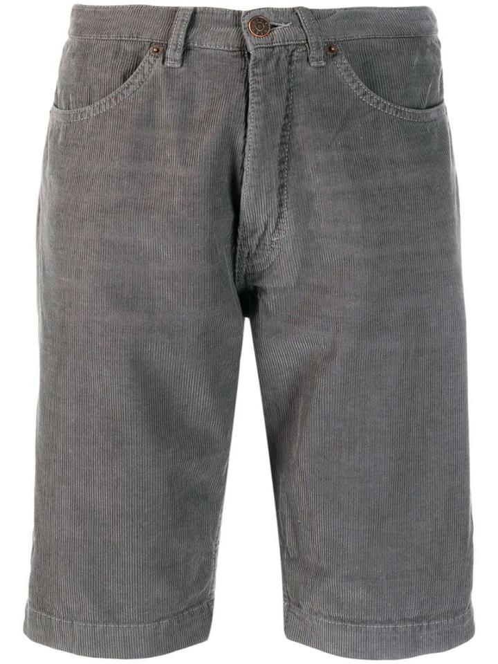 6397 Corduroy Knee-length Shorts - Grey