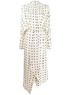 Petar Petrov Polka Dot Midi Dress - White