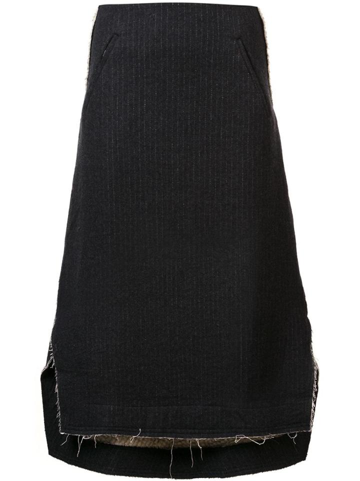 Song For The Mute A-line Midi Skirt - Black