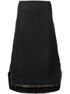 Song For The Mute A-line Midi Skirt - Black